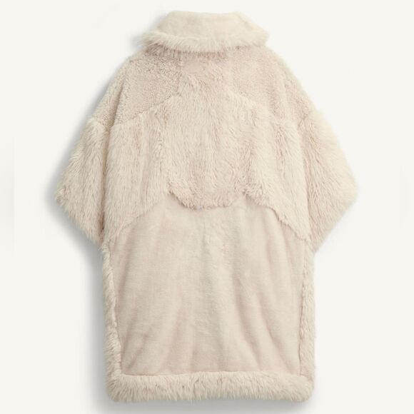 Zara NWT FX FR CT 13βZARA SRPLS FUR COAT MAX QUALITY WHITE - Picture 6 of 12